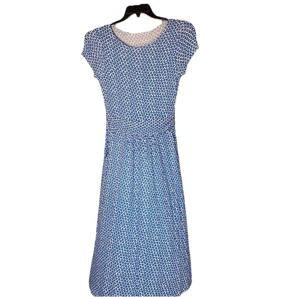 Boden Dresses & Skirts - Boden Amelie Jersey Midi Dress size 4L Has Pockets‎  Blue Floral Print